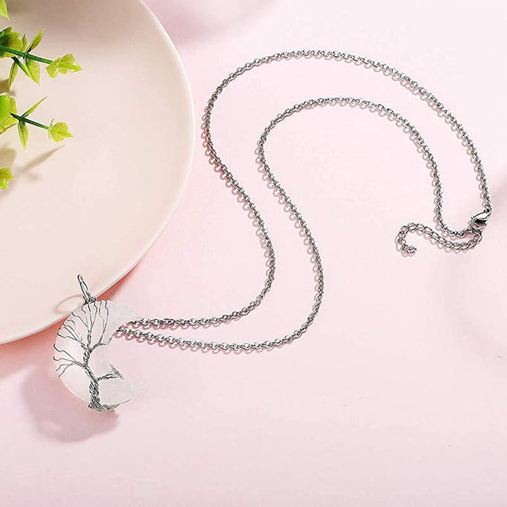 Olivenorma Natural Crystal Moon Necklace - image 10