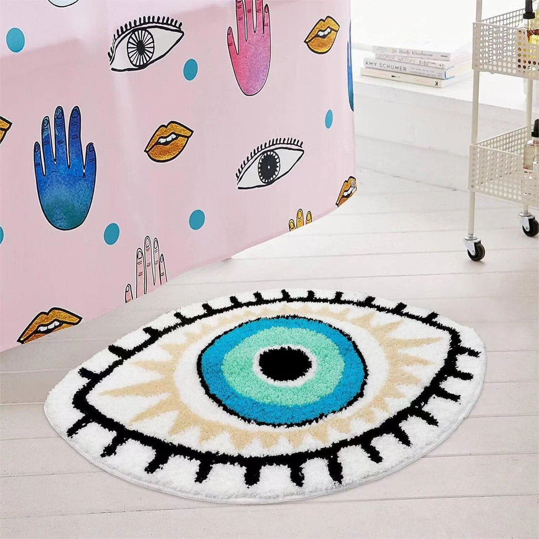 Olivenorma 1pc Absorbent White Evil Eye Rugs Carpet - image 2
