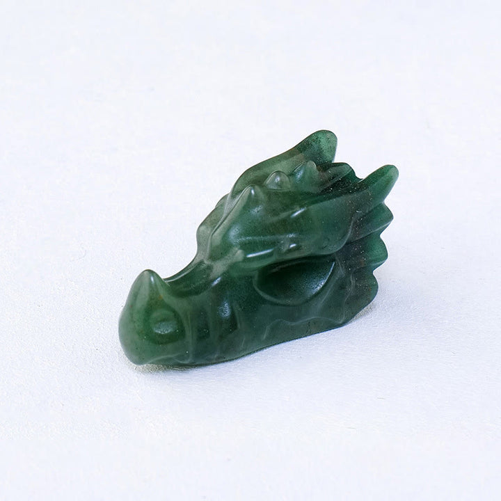 Olivenorma 5.5cm Natural Crystal Faucet Carved Gemstone Decoration - Green Aventurine - image 3