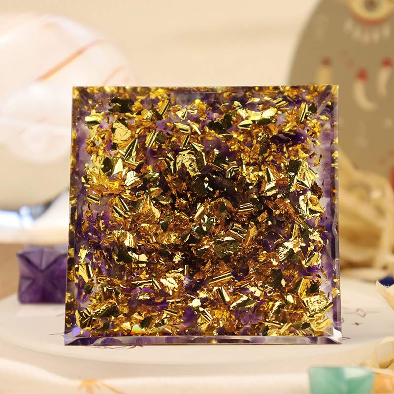 Olivenorma Amethyst Tree Of Life Orgone Pyramid - image 3