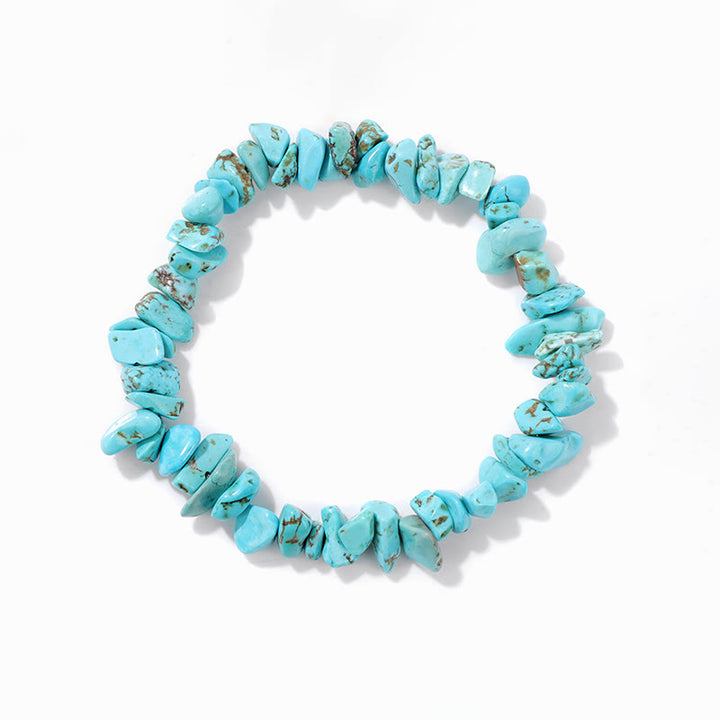 Olivenorma Colorful Natural Irregular Gravel Bracelet - Turquoise - image 29