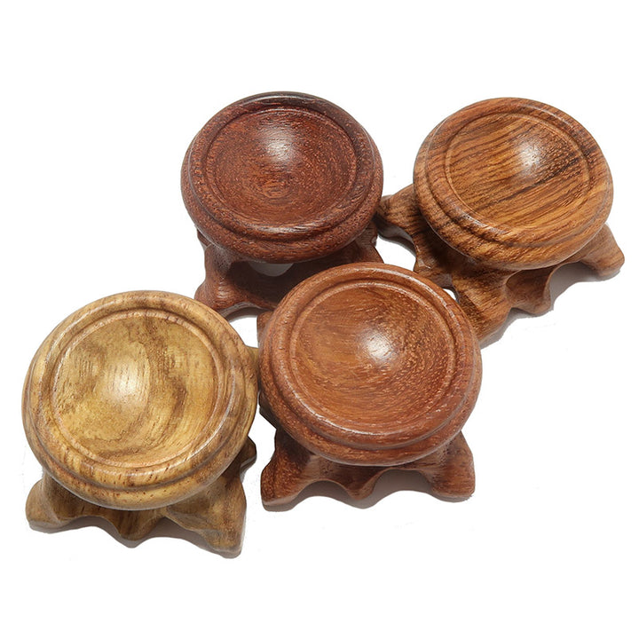 Olivenorma Wood Stands for Crystal Ball Spheres Eggs Pastoral Decorative Display - image 2