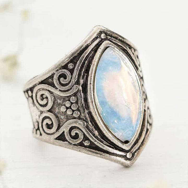 Olivenorma Moonstone Healing Protection Ring - image 8
