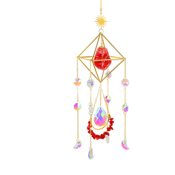 Olivenorma Rainbow Maker Crystal Suncatcher Gemstone Ornament - Red Quartz - image 20
