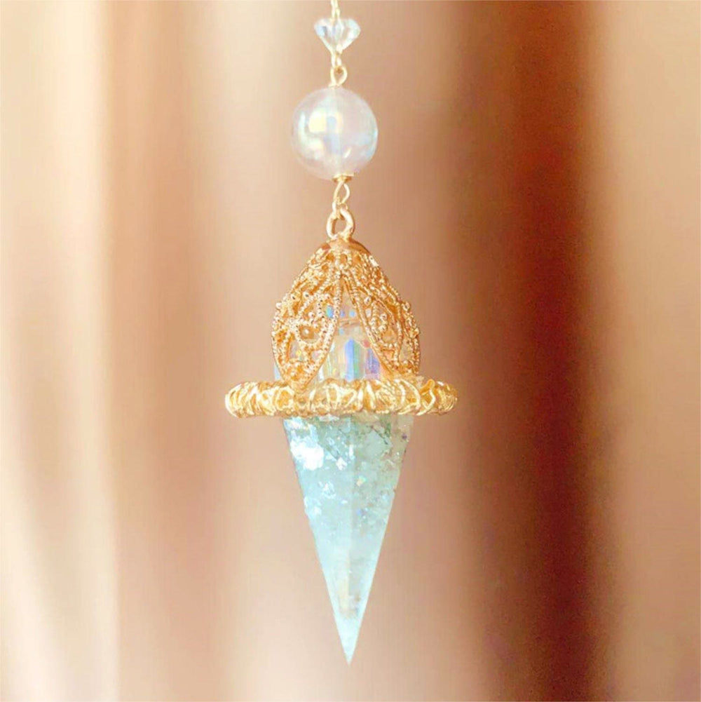 Olivenorma Clear Crystal Star Lucky Pendulum - image 1