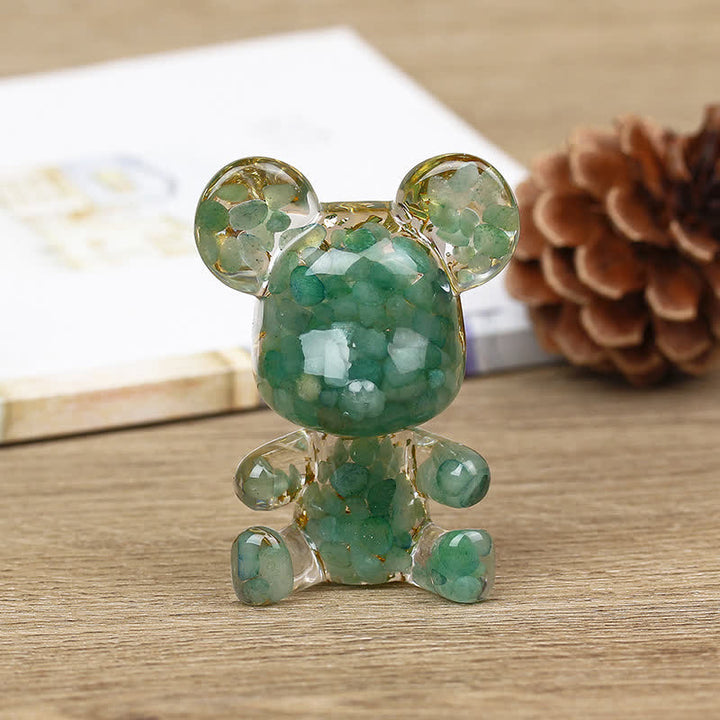 Olivenorma Cute Crystal Bear Gemstone Decoration - Green Aventurine - image 30