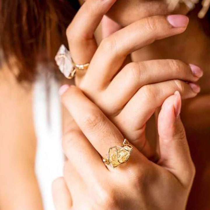 Natural Crystal Irregular Ring - image 5