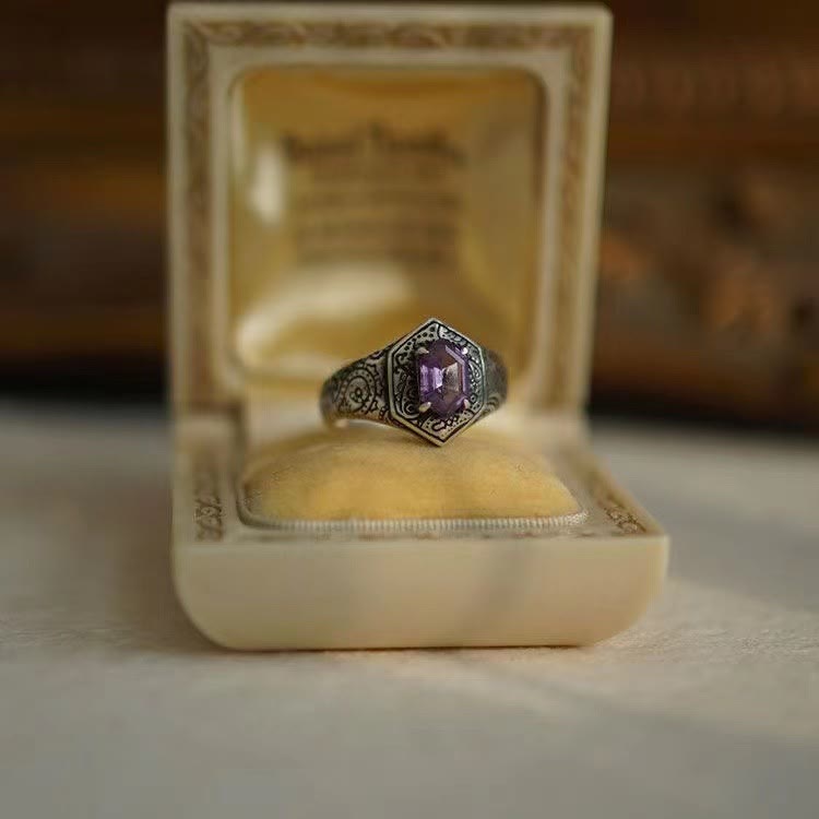 Olivenorma Paisley Amethyst Ring - Amethyst - image 0