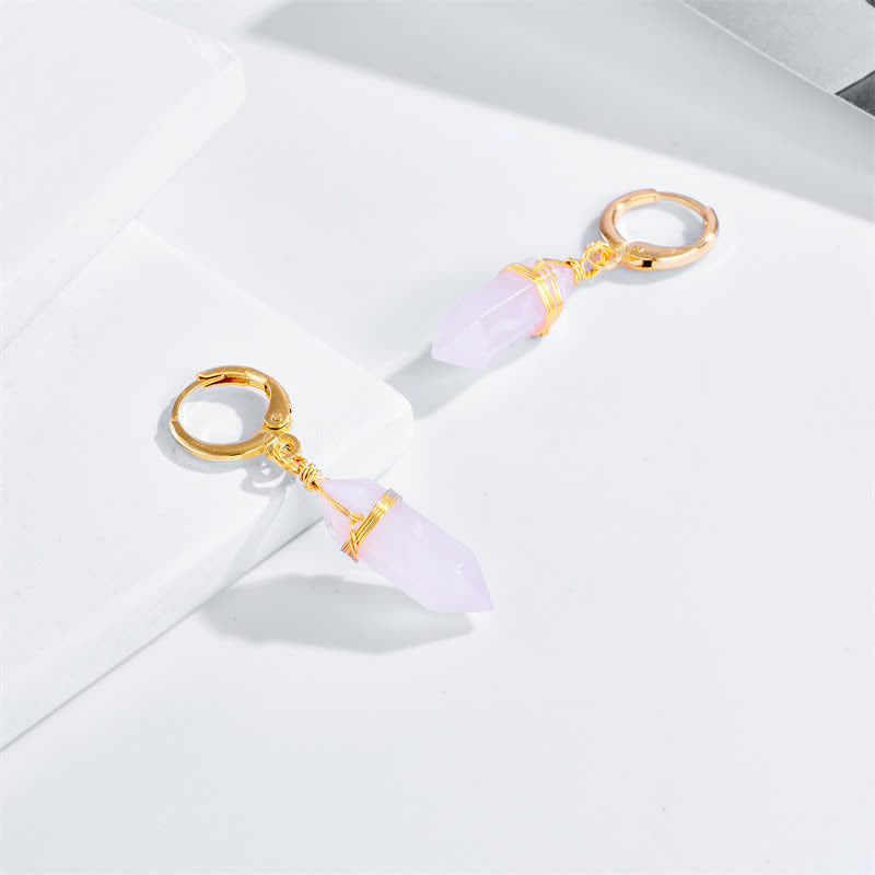 Natural Pink Opal Healing Earrings - image 3