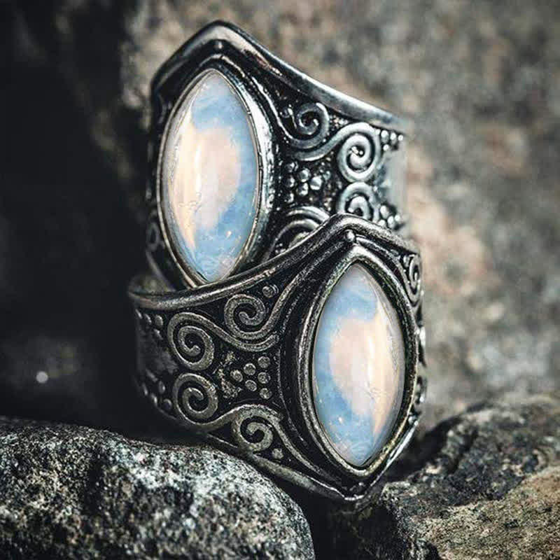 Olivenorma Moonstone Healing Protection Ring - image 14