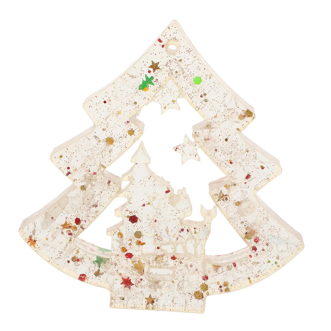 Olivenorma Natural Crystal Gravel Resin Christmas Tree Decoration - Clear Crystal - image 18