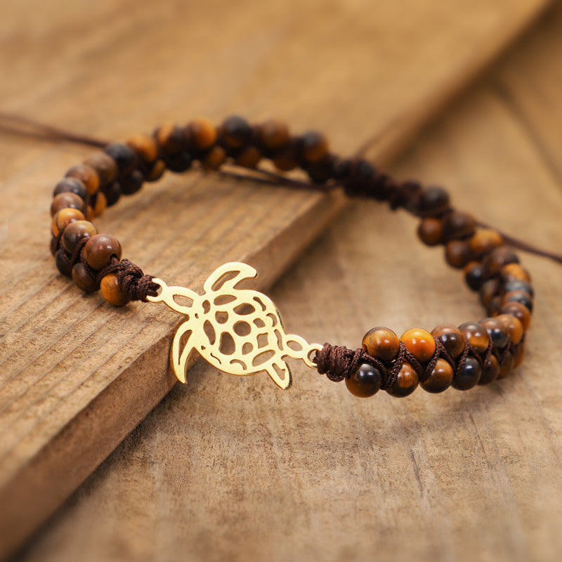 Natural Stone Turtle Bracelet - image 3