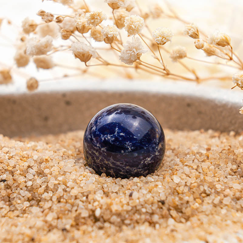 Olivenorma Sapphire Healing And Peace Crystal Sphere - 1.18''(3cm) - image 0