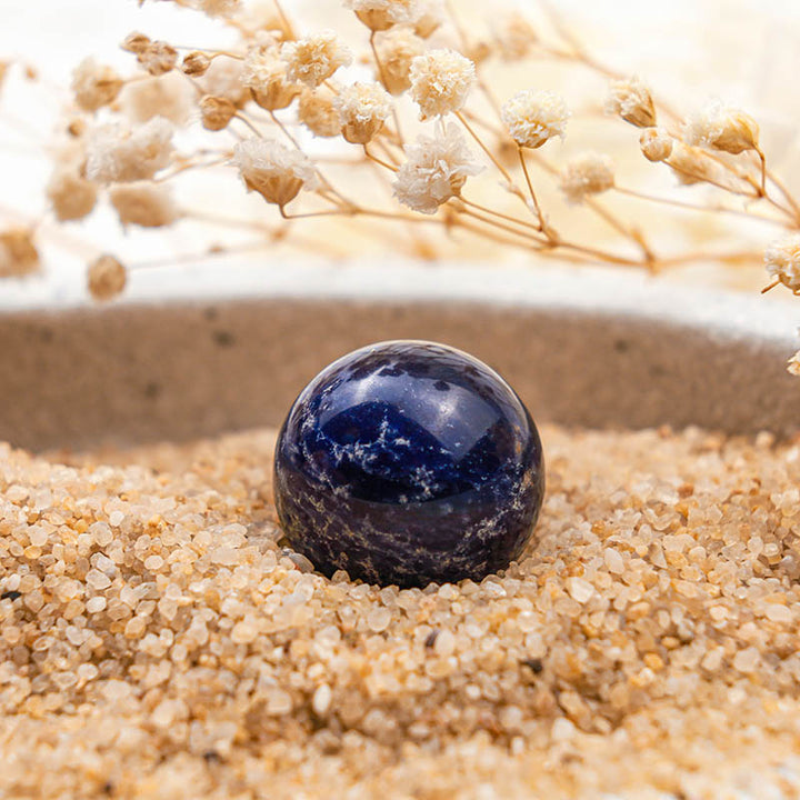 Olivenorma Sapphire Healing And Peace Crystal Sphere - 1.18''(3cm) - image 0