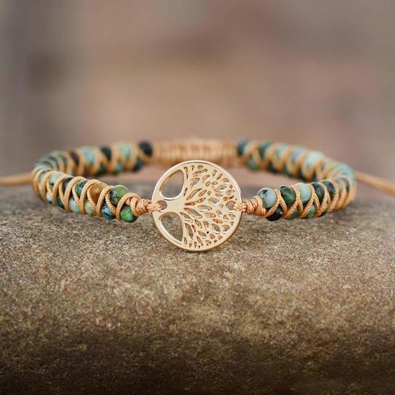Turquoise Tree Of Life Bracelet - Turquoise - image 0