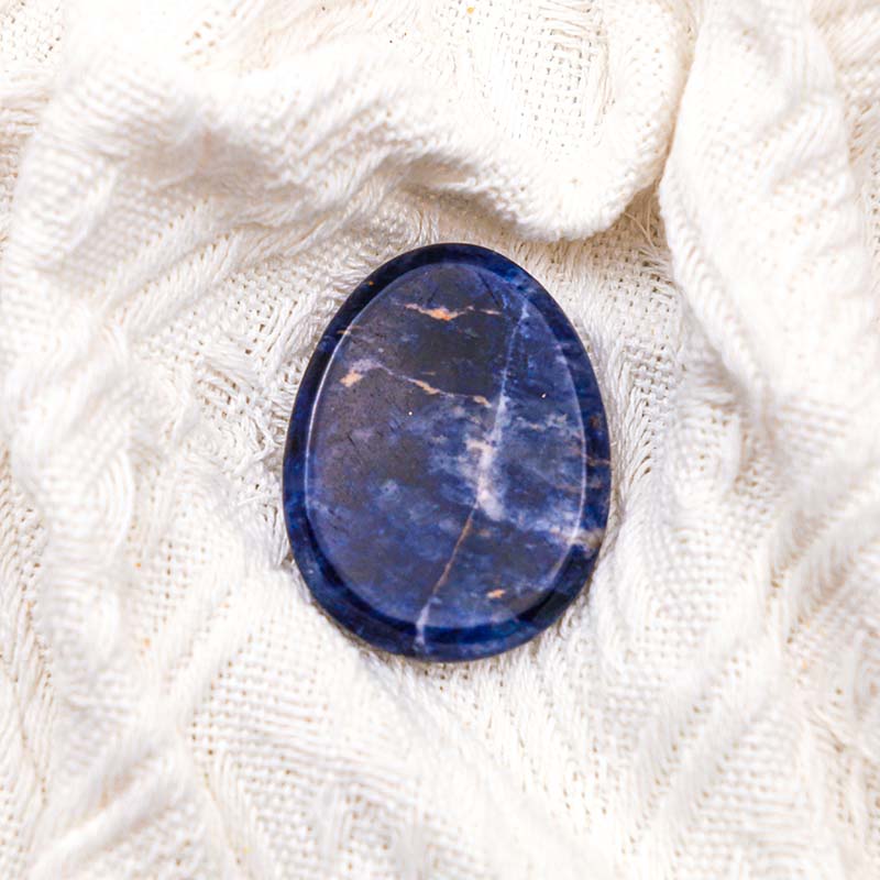 Olivenorma Sodalite Calm Thumb Worry Stone - image 4