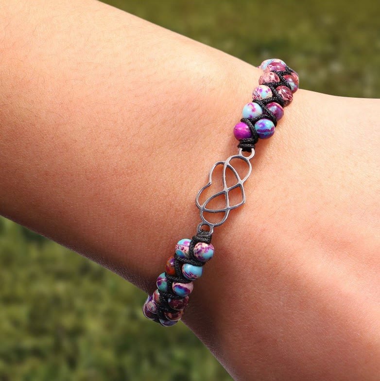 Bohemian Handwoven Bracelet Hollow Heart Bracelet - image 1