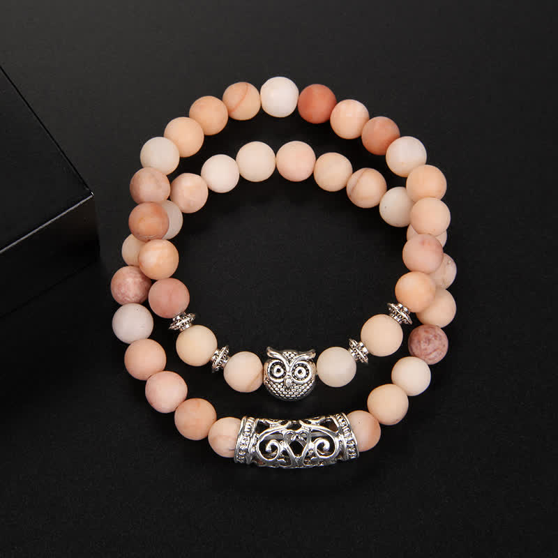 Olivenorma Owl Natural Crystal Beads Bracelet - image 3