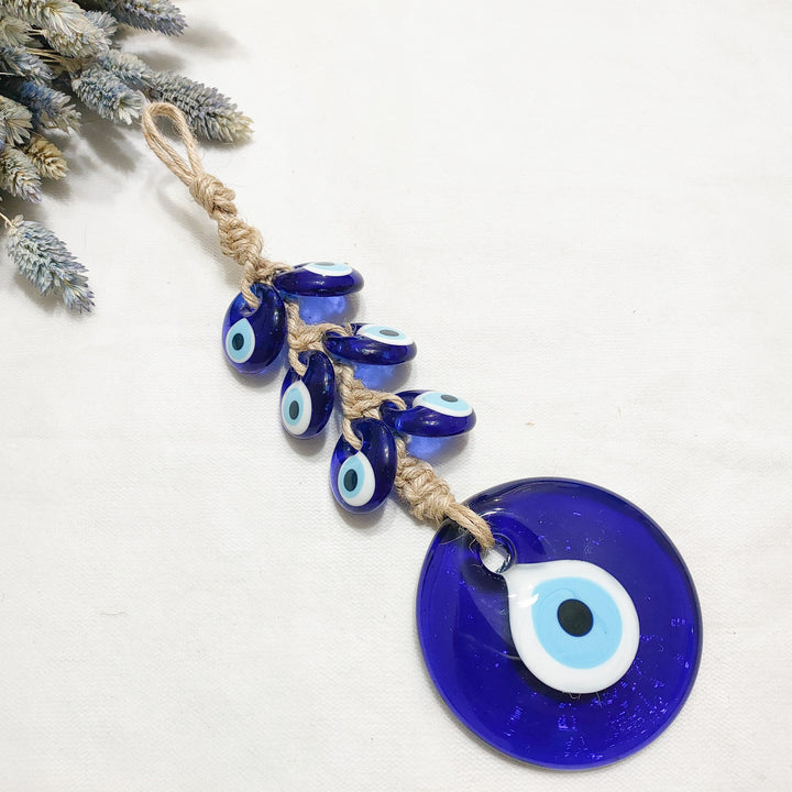 Olivenorma Evil Eye Glass Blue Wall Hanging Decoration Ornament - image 1