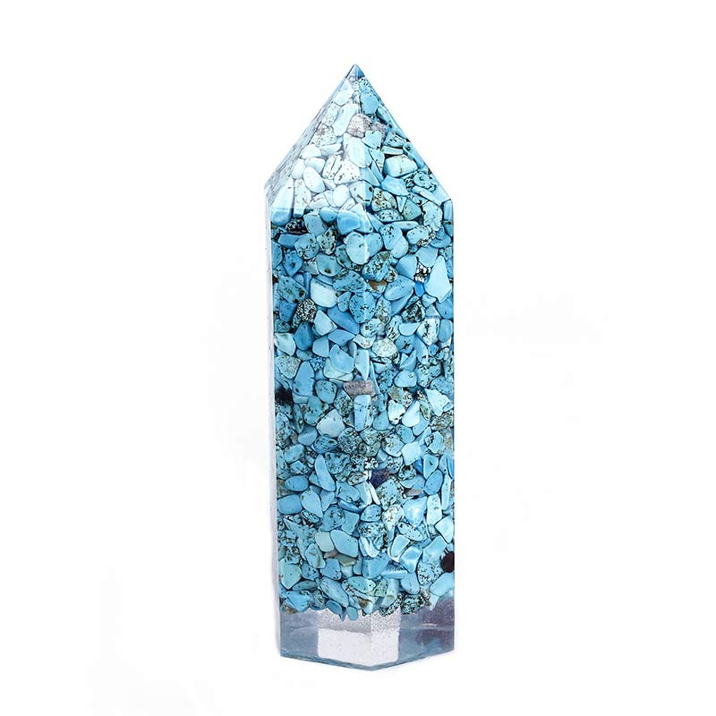 Natural Crystal Chakra Protection Decoration - Turquoise - image 6