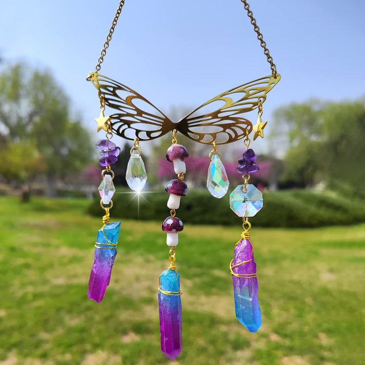 Olivenorma Crystal Butterfly Wings Sunshine Catcher Wind Chime - image 0