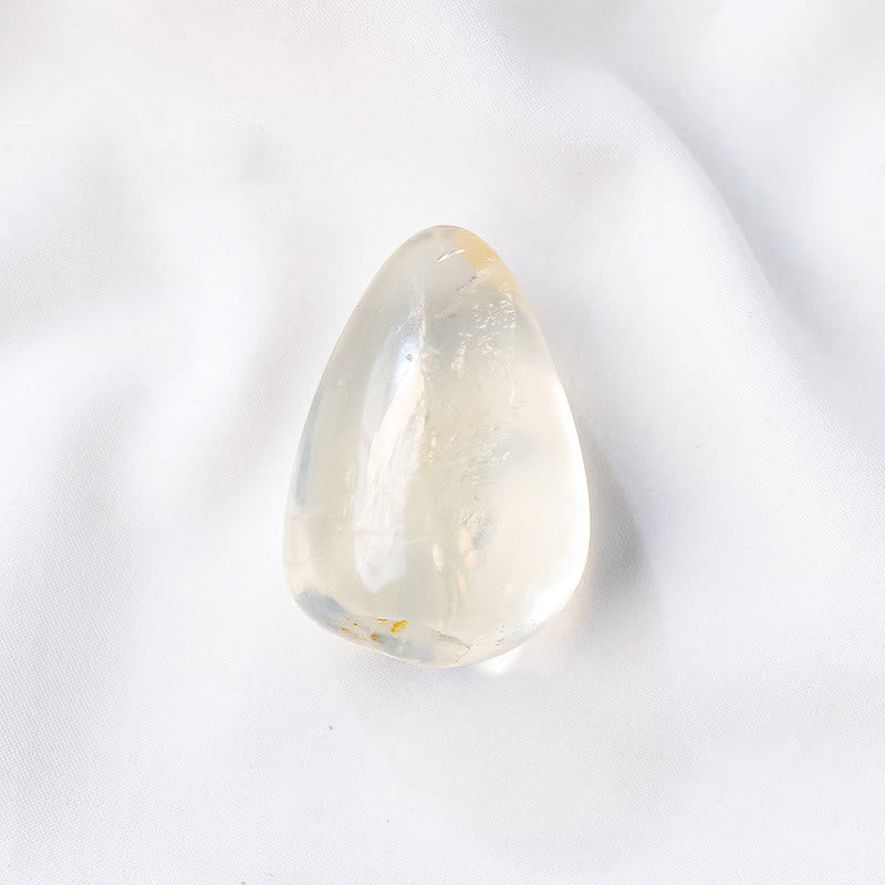 Olivenorma Natural Crystal Drop Shape Polished Play Natural Stone - Clear Crystal - image 3