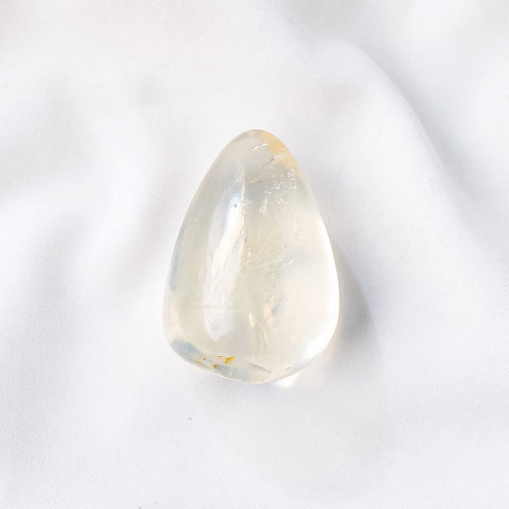Olivenorma Natural Crystal Drop Shape Polished Play Natural Stone - Clear Crystal - image 3