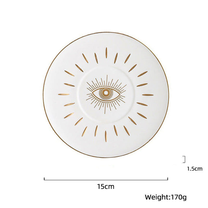 Olivenorma Evil Eye Ceramic Jewelry Storage Tray Coaster - image 4