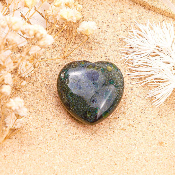 Olivenorma Unakite Spiritual Growth Crystal Heart - image 3