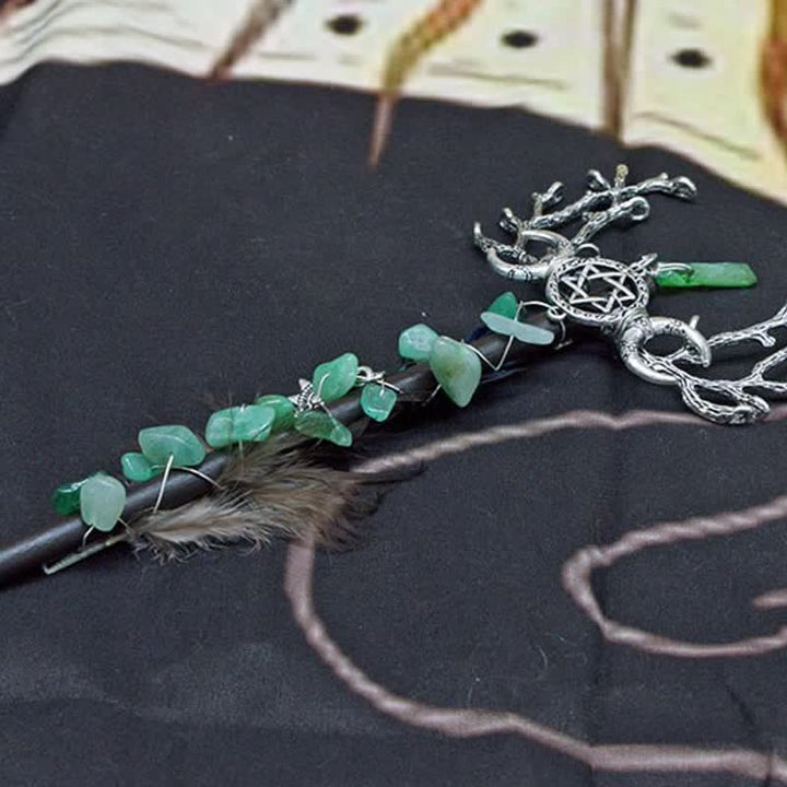 Olivenorma Natural Fairy Moon With Feather Crystal Wands - image 9