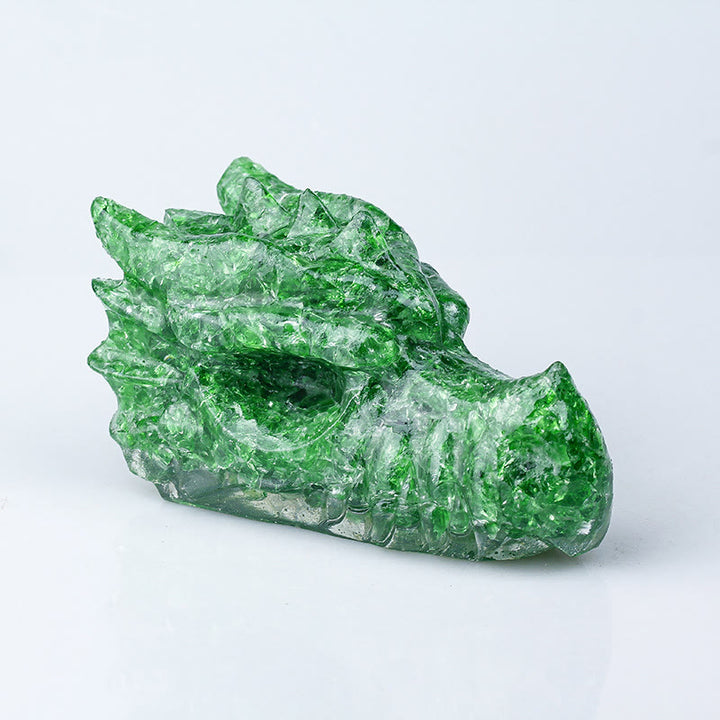 Olivenorma Crystal Epoxy Faucet 1kg Ornament Gemstone Decoration - Green Glass - image 25