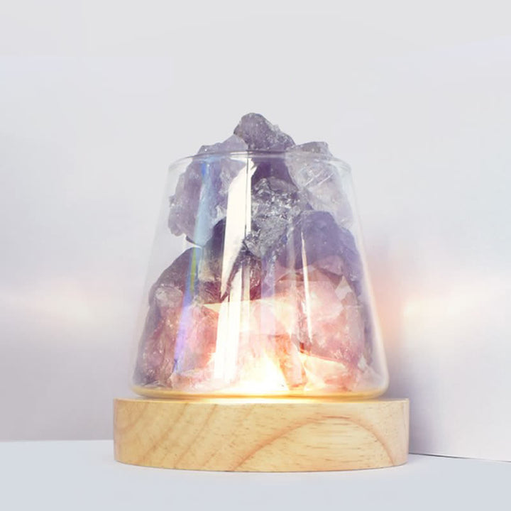 Olivenorma Goblet of Fire Shape Crystal Or Himalayan Pink Salt Lamp - image 18