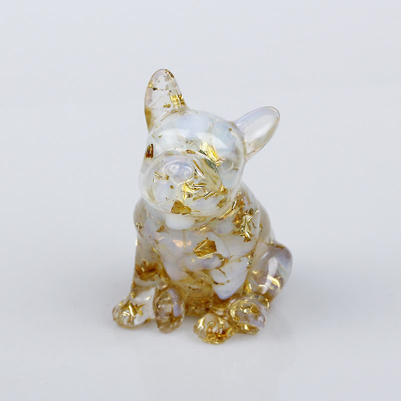 Olivenorma Crystal French Bulldog Gemstone Decoration - Opal - image 16