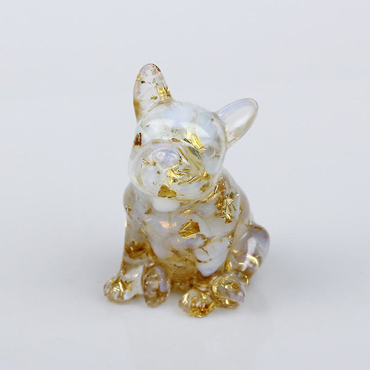 Olivenorma Crystal French Bulldog Gemstone Decoration - Opal - image 16