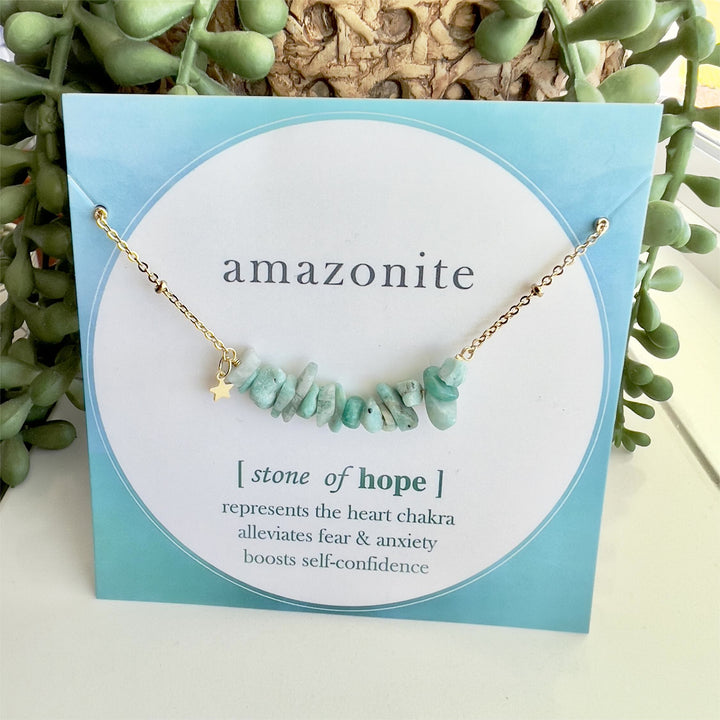Olivenorma Amazonite Rubble Star Charm Bracelet - Amazonite - image 0