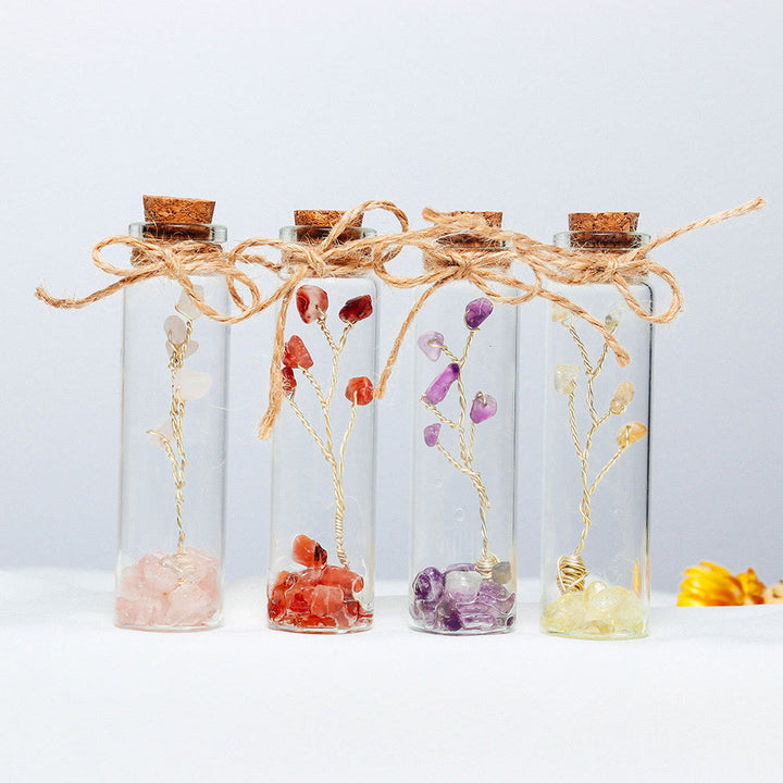 Olivenorma Chakra Crystal Crushed Stone Glass Bottle Decoration - image 8