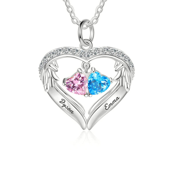 Olivenorma Personalized Birthstone Engraved Name Gift CZ Necklace - image 0