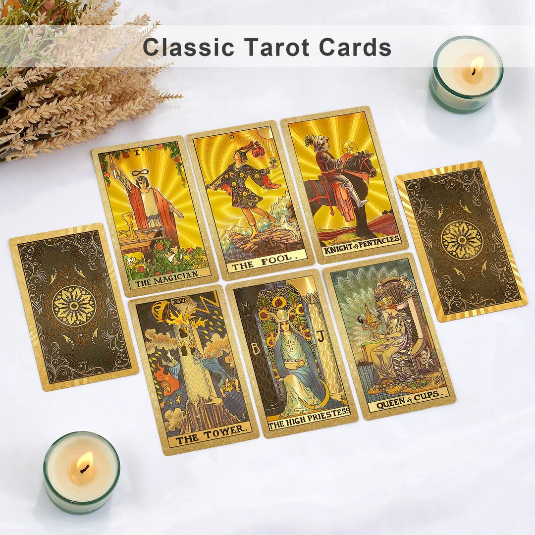 Olivenorma Bronzing Back Pattern Tarot Deck Cards Set - image 3