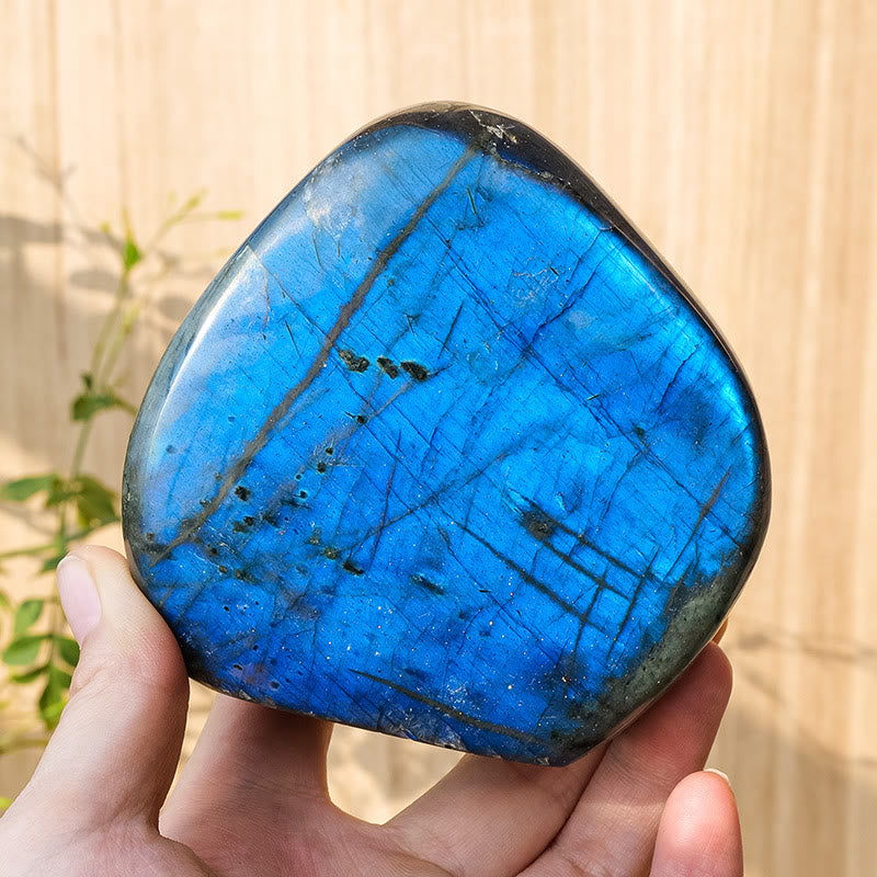 Olivenorma Natural Labradorite Rough Stone Gemstone Decoration - 700-750g - image 13
