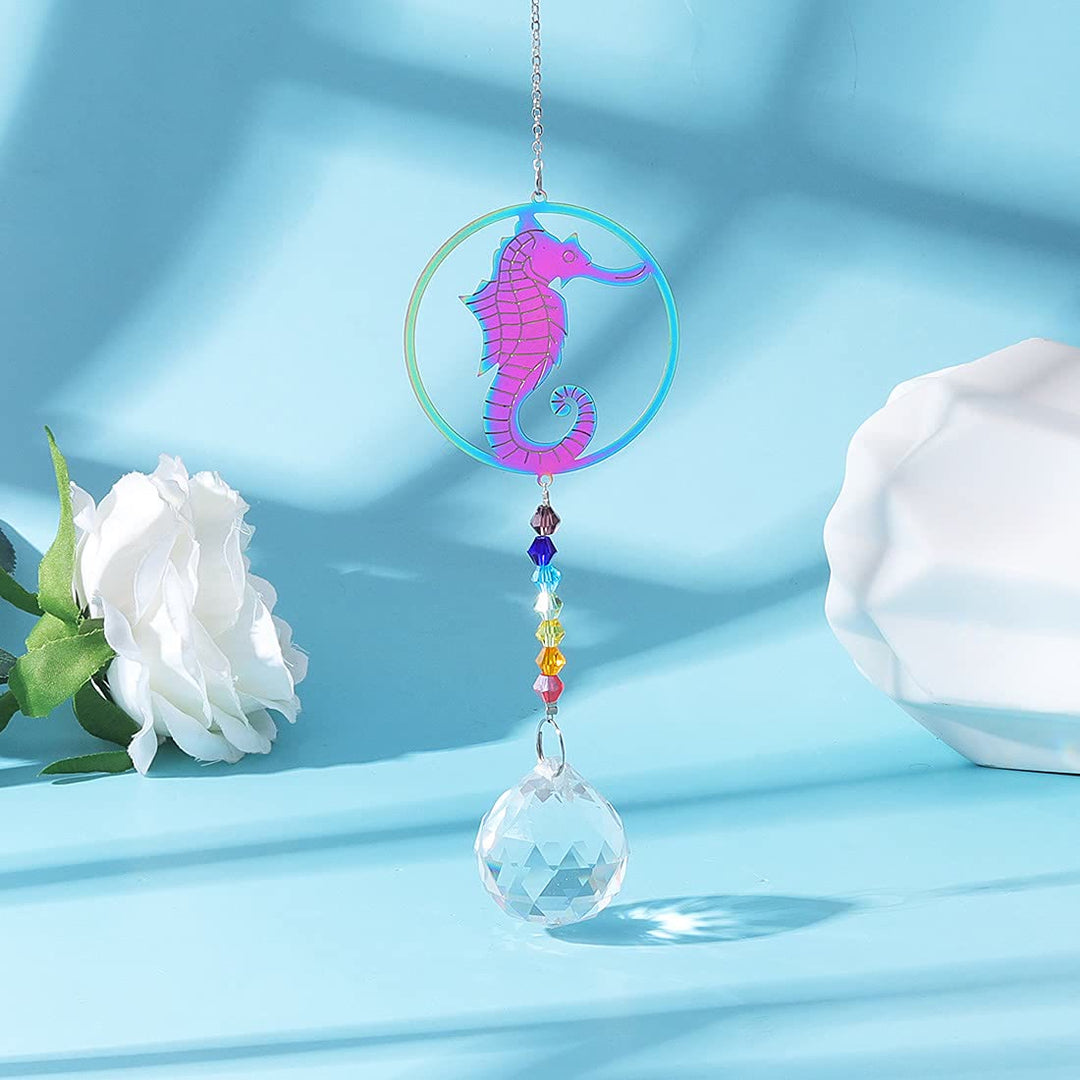 Olivenorma Clear Crystal Hanging Chakra Beads Wind Chime Suncatcher - image 3