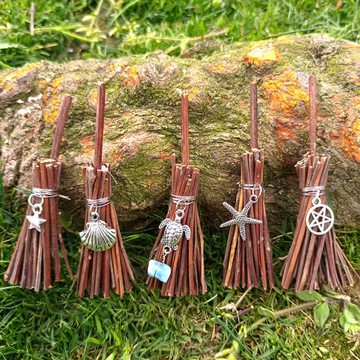 Olivenorma Handmade Mini Crystal Turtle Broom Ornament - image 25