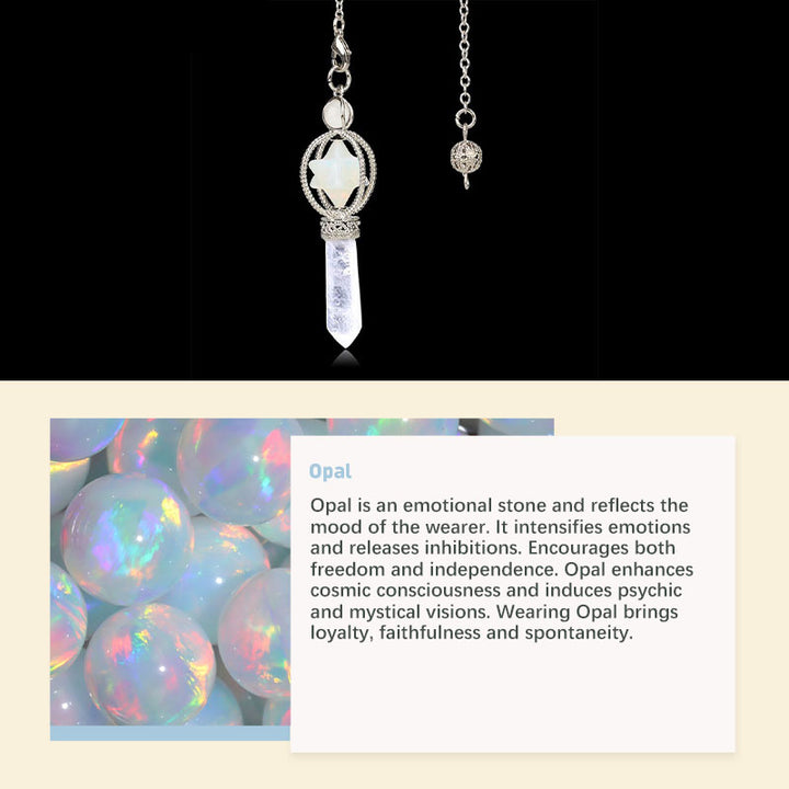 Natural Crystal Stone Pendulum - image 13