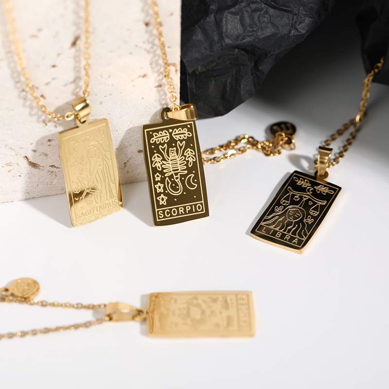 Olivenorma Gold Filled Chain Zodiac Necklace - Capricorn - image 0