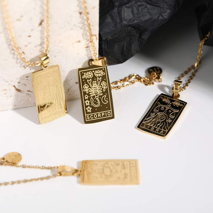 Olivenorma Gold Filled Chain Zodiac Necklace - Capricorn - image 0