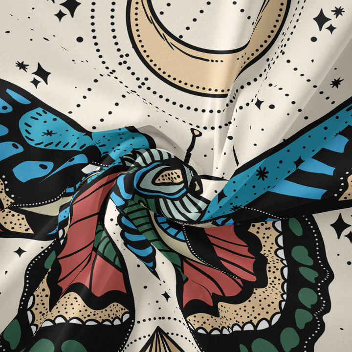 Olivenorma Moth Butterfly Black White Tapestry - image 3