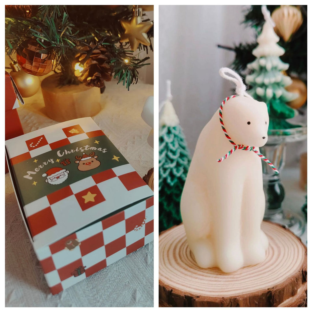 Olivenorma Christmas Cake Cookie Model Candle - Big Bear-6.5*10.6cm - image 16
