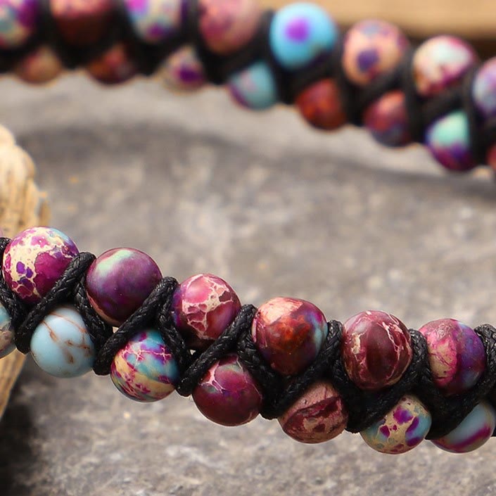 Bohemian Handwoven Bracelet Hollow Heart Bracelet - image 5