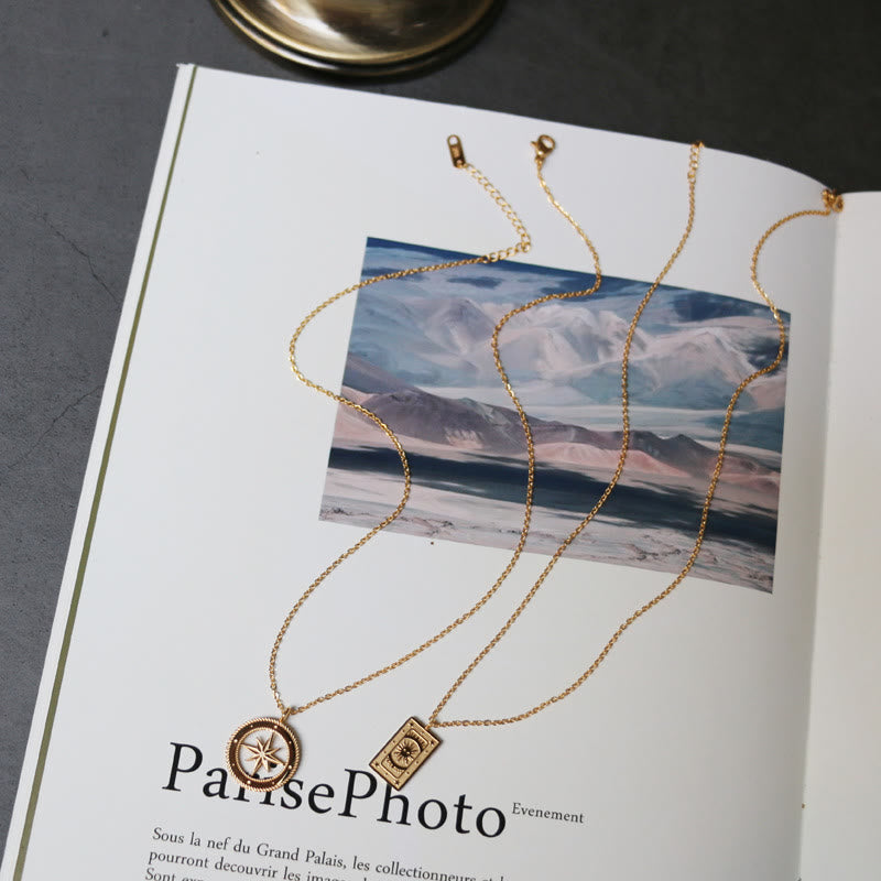 Olivenorma Tarot Titanium Steel Gold Plated Necklace - image 5