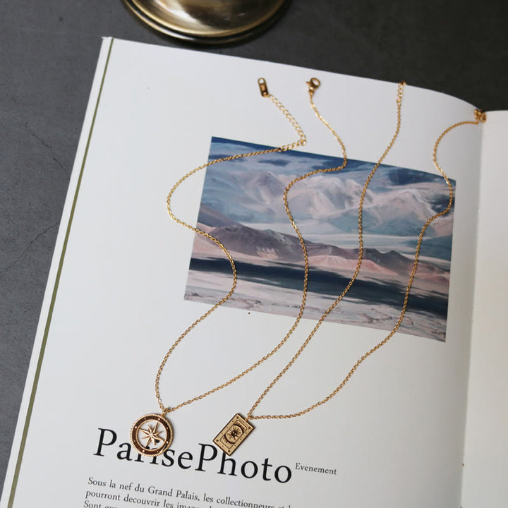 Olivenorma Tarot Titanium Steel Gold Plated Necklace - image 5