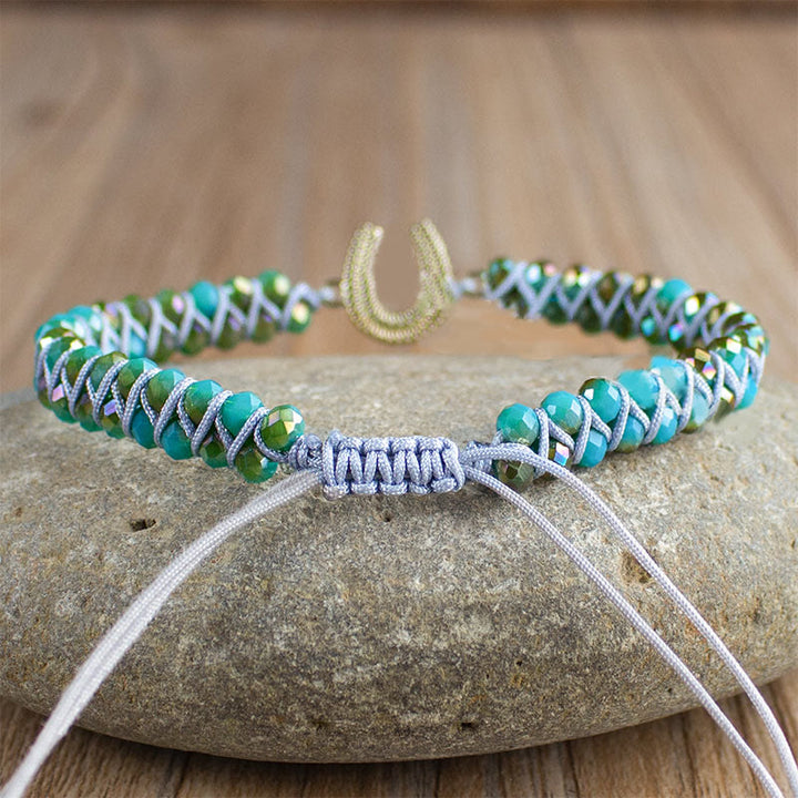 Olivenorma Lucky Horseshoe Turquoise Healing Bracelet - image 2